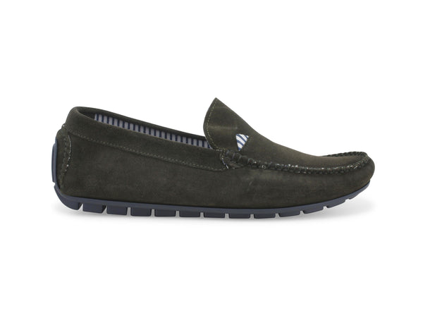 Melluso Uomo Mocassino Estivo Tomaia Camoscio Verde U16017W-232981